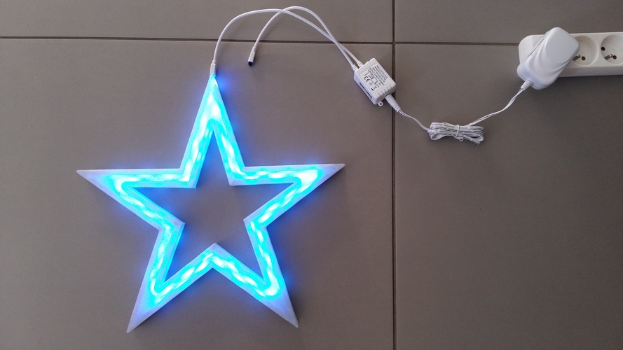 Vega - The LED-lit Christmas Star 3D Print 25529 Vega - The LED-lit Christmas Star 3D Print 25529