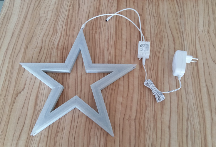 Vega - The LED-lit Christmas Star 3D Print 25530 Vega - The LED-lit Christmas Star 3D Print 25530