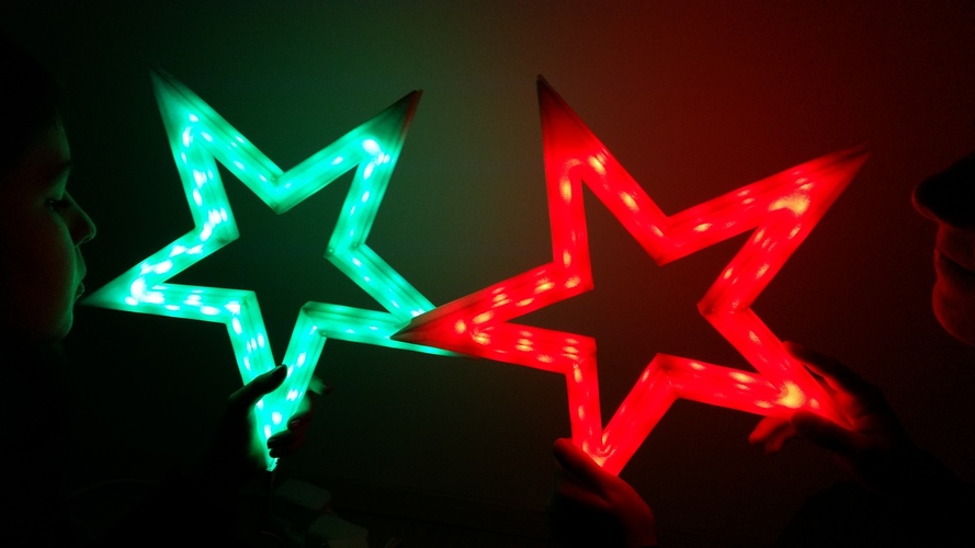 Vega - The LED-lit Christmas Star 3D Print 25531 Vega - The LED-lit Christmas Star 3D Print 25531
