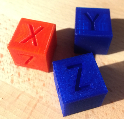 XYZ 20mm Calibration Cube 3D Print 25626 XYZ 20mm Calibration Cube 3D Print 25626