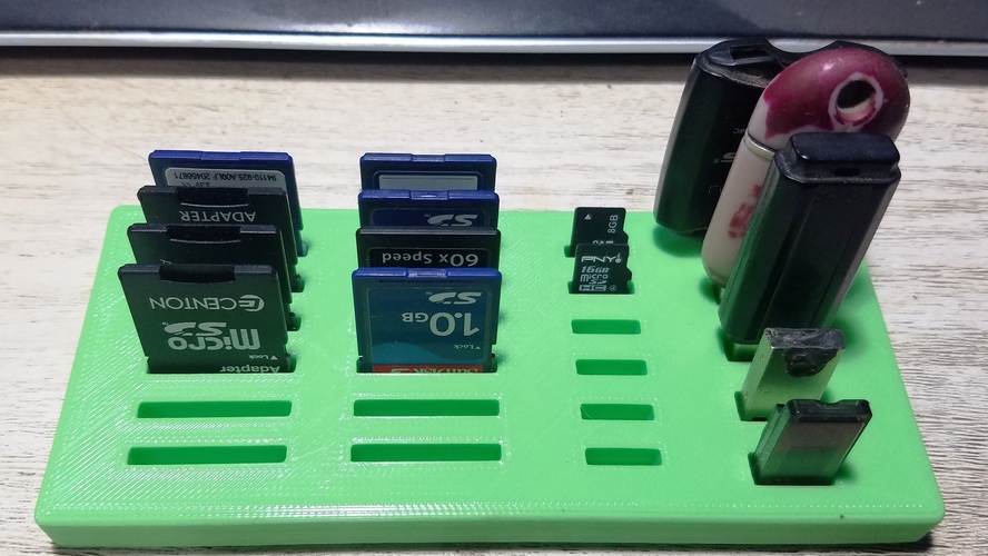 SD/MicroSD/USB holder 3D Print 25642 SD/MicroSD/USB holder 3D Print 25642