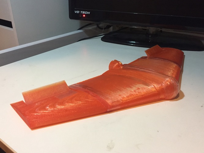 Fully Printed Flying Wing 3D Print 25708 Fully Printed Flying Wing 3D Print 25708
