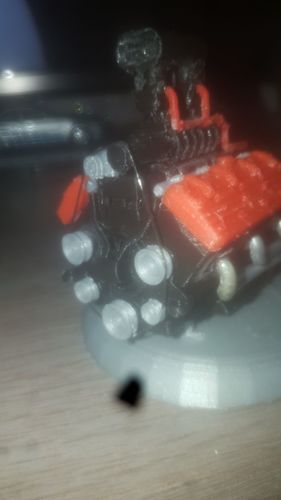 remix of HotRod V8 twin carb blown nostalgic engine by macone1, 3D Print 25780 remix of HotRod V8 twin carb blown nostalgic engine by macone1, 3D Print 25780