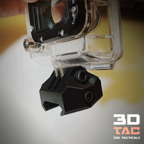 3DTAC / GoPro Clip for Airsoft Rails 3D Print 25848 3DTAC / GoPro Clip for Airsoft Rails 3D Print 25848