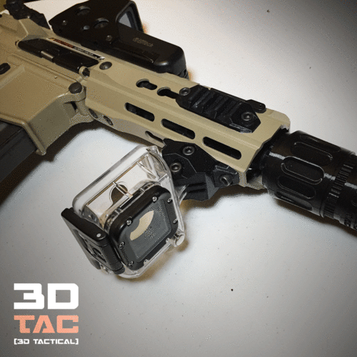3DTAC / GoPro Clip for Airsoft Rails 3D Print 25849 3DTAC / GoPro Clip for Airsoft Rails 3D Print 25849