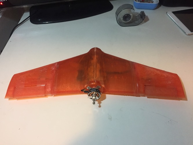 Fully Printed Flying Wing 3D Print 25852 Fully Printed Flying Wing 3D Print 25852