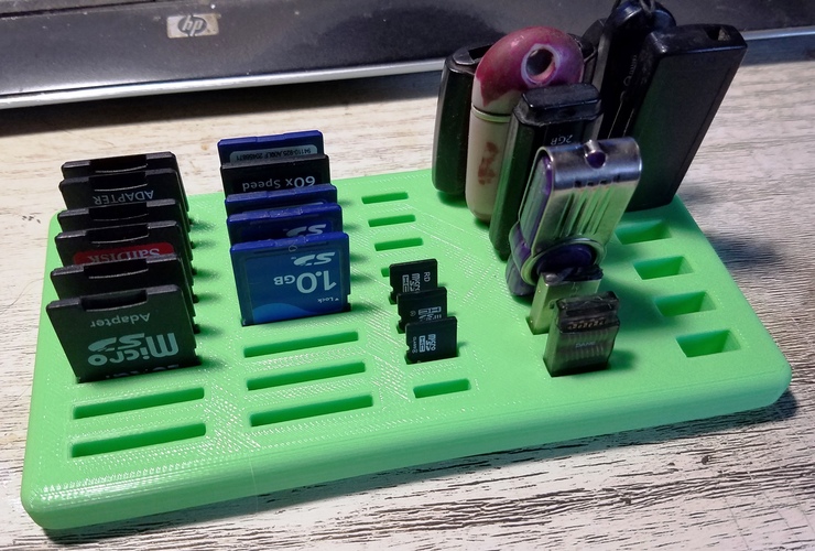 SD/MicroSD/USB holder Re-Visited 3D Print 25900 SD/MicroSD/USB holder Re-Visited 3D Print 25900