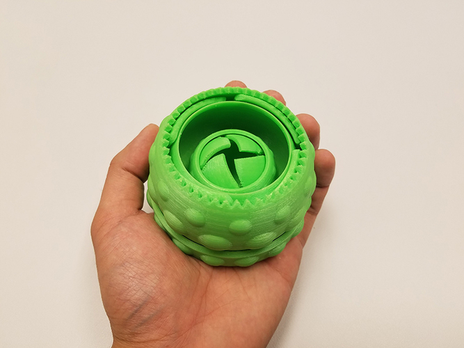 Mechanical Iris Dome Box Print-In-Place 3D Print 25901 Mechanical Iris Dome Box Print-In-Place 3D Print 25901