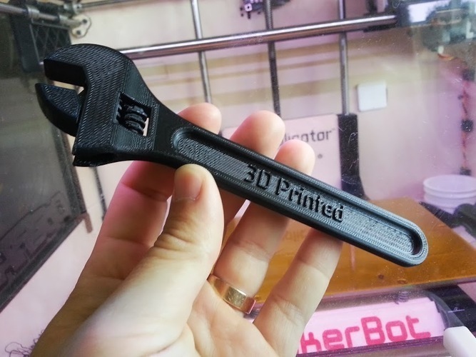 Fully assembled 3D printable wrench 3D Print 25906 Fully assembled 3D printable wrench 3D Print 25906