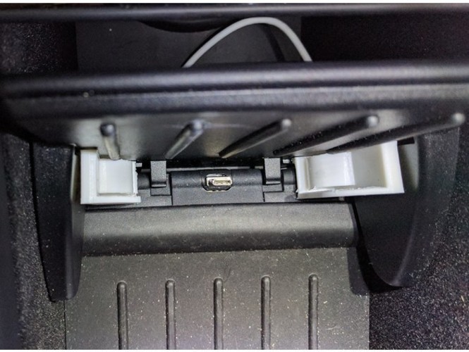 Tesla X Cell Phone Bracket 3D Print 25924 Tesla X Cell Phone Bracket 3D Print 25924