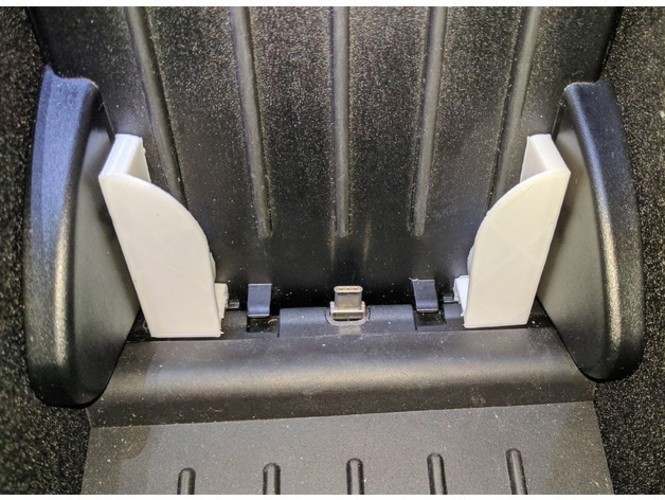 Tesla X Cell Phone Bracket 3D Print 25925 Tesla X Cell Phone Bracket 3D Print 25925