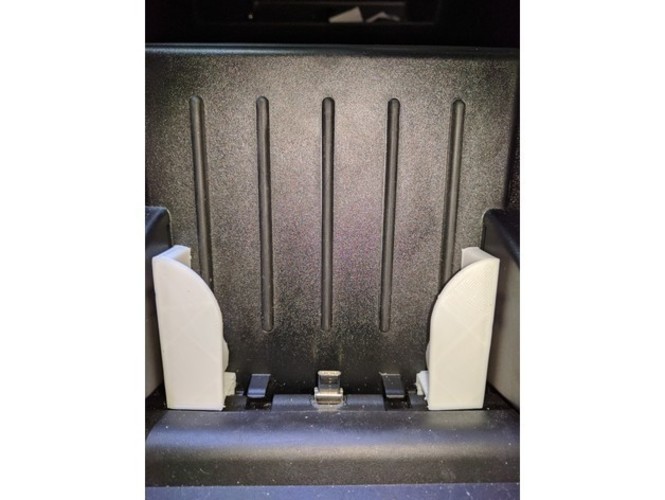 Tesla X Cell Phone Bracket 3D Print 25927 Tesla X Cell Phone Bracket 3D Print 25927
