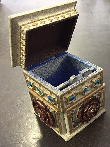 Tudor Rose Box Redesigned hinge with pin 3D Print 25947 Tudor Rose Box Redesigned hinge with pin 3D Print 25947