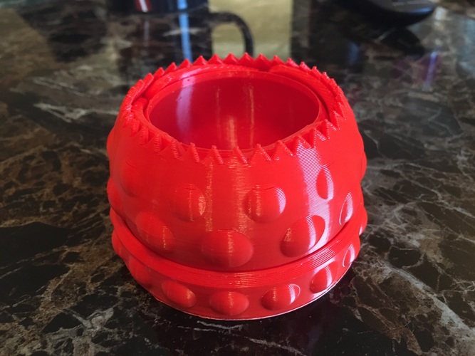 Mechanical Iris Dome Box Print-In-Place 3D Print 25964 Mechanical Iris Dome Box Print-In-Place 3D Print 25964