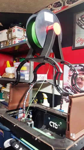 Filament holder for (above) CTC Bizer printer 3D Print 26009 Filament holder for (above) CTC Bizer printer 3D Print 26009