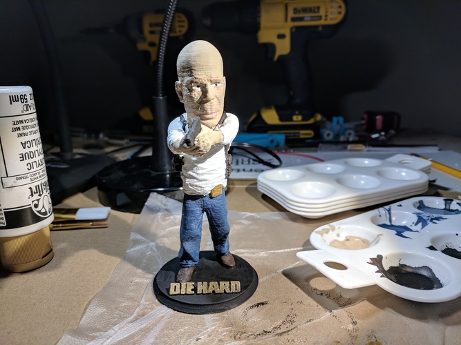 Bruce Willis DIE HARD 3D Print 26077 Bruce Willis DIE HARD 3D Print 26077