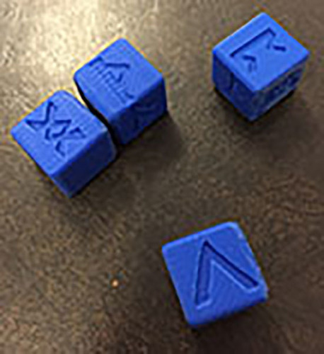 6 Sided Norse Runic Dice Set of 4 3D Print 26232 6 Sided Norse Runic Dice Set of 4 3D Print 26232