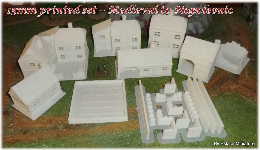 Big house - Wargame medieval to napoleonic 3D Print 26394 Big house - Wargame medieval to napoleonic 3D Print 26394