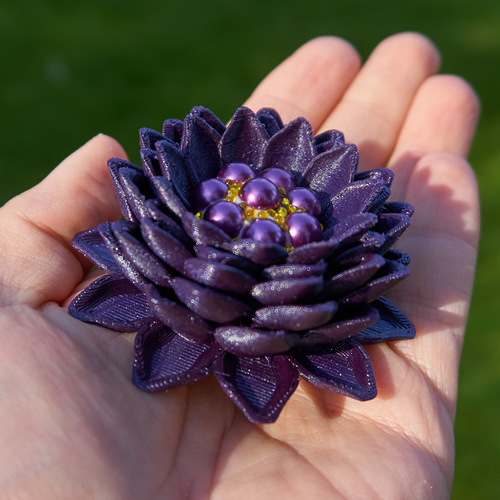 Dahlia Inspired Flower 3D Print 26408 Dahlia Inspired Flower 3D Print 26408