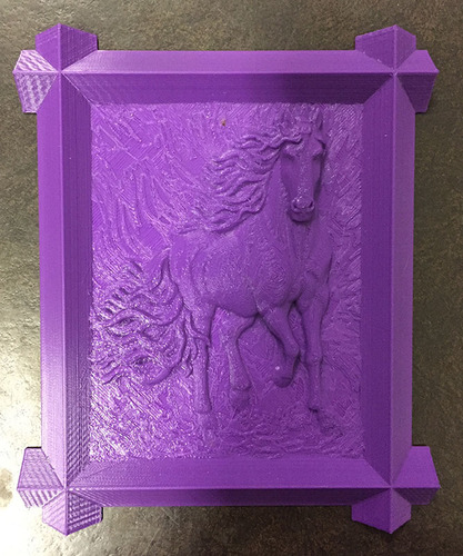 Framed Horse 3D Print 26518 Framed Horse 3D Print 26518