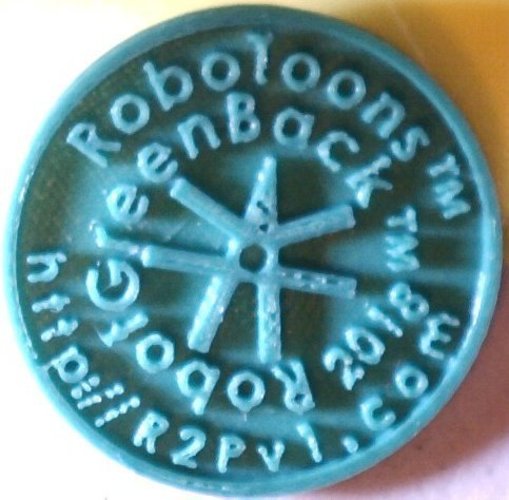 BillyBot Coin2 Robot GreenBack 3D Print 26524 BillyBot Coin2 Robot GreenBack 3D Print 26524