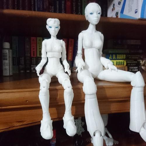 Robot woman "Robotica" 3D Print 26573 Robot woman "Robotica" 3D Print 26573