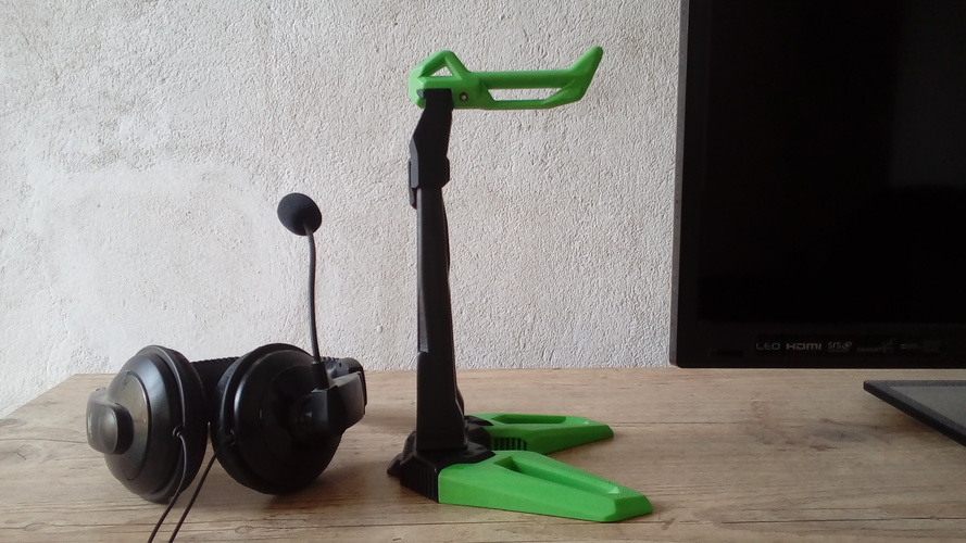 Headset Holder/Support - Gaming Design - Futuristic 3D Print 26622 Headset Holder/Support - Gaming Design - Futuristic 3D Print 26622