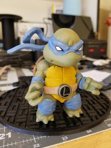 Chibi Mutant Ninja Turtle...the First!! 3D Print 26678 Chibi Mutant Ninja Turtle...the First!! 3D Print 26678