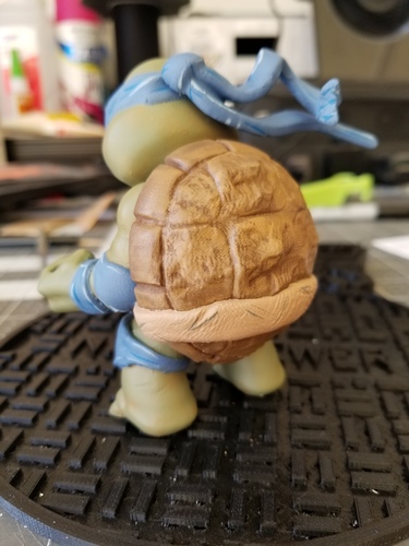 Chibi Mutant Ninja Turtle...the First!! 3D Print 26679 Chibi Mutant Ninja Turtle...the First!! 3D Print 26679