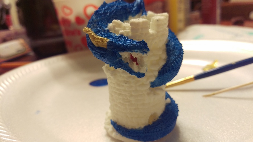 Dragon Rook 3D Print 26747 Dragon Rook 3D Print 26747