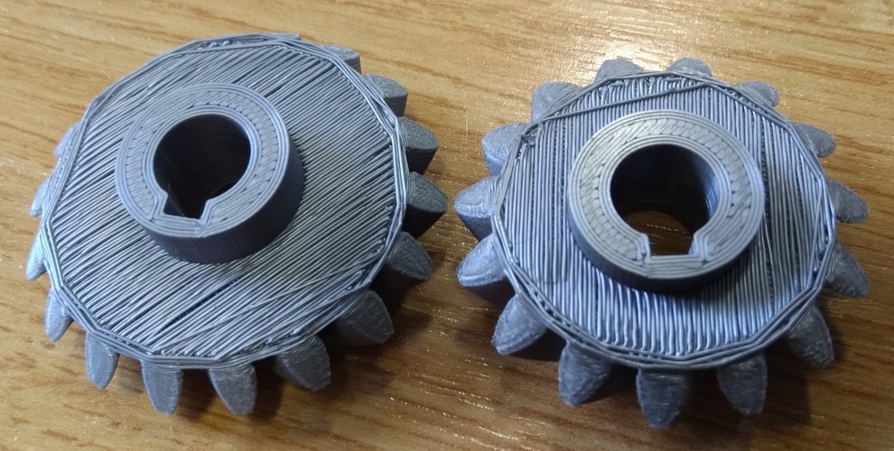 Bevel Gears 5/6 3D Print 26848 Bevel Gears 5/6 3D Print 26848