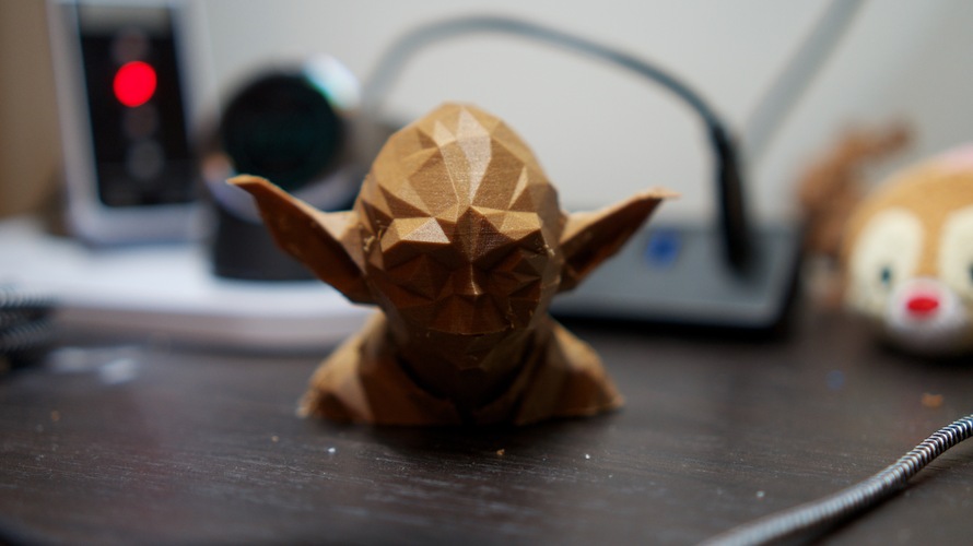 Low Poly Yoda 3D Print 2689 Low Poly Yoda 3D Print 2689