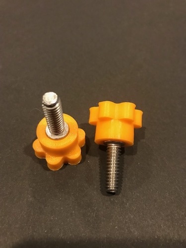 Knob for 1/4-20 socket head cap screw 3D Print 26930 Knob for 1/4-20 socket head cap screw 3D Print 26930