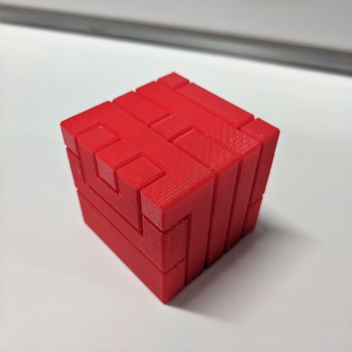 Printable Interlocking Puzzle #4 - Level 11 by richgain 3D Print 26999 Printable Interlocking Puzzle #4 - Level 11 by richgain 3D Print 26999