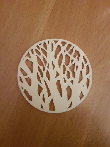 Tree silhouette coaster 3D Print 27076 Tree silhouette coaster 3D Print 27076