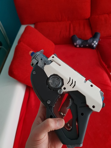 Overwatch Tracer Pulse gun NERF mod 3D Print 27120 Overwatch Tracer Pulse gun NERF mod 3D Print 27120
