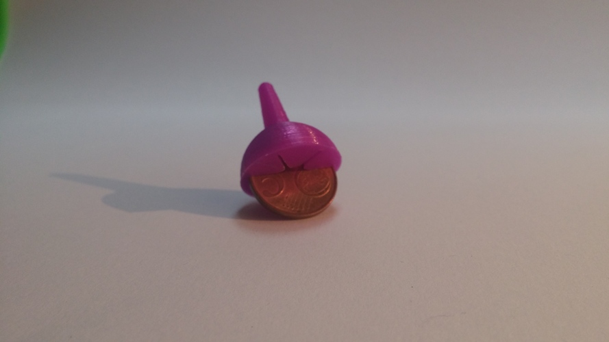Spinning Coin Top 3D Print 2726 Spinning Coin Top 3D Print 2726