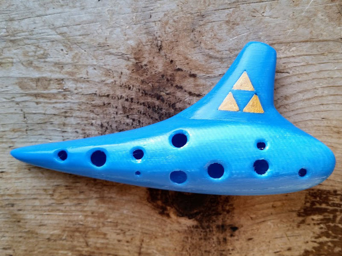 Working Soprano Ocarina - 12 Hole Transverse 3D Print 27363 Working Soprano Ocarina - 12 Hole Transverse 3D Print 27363