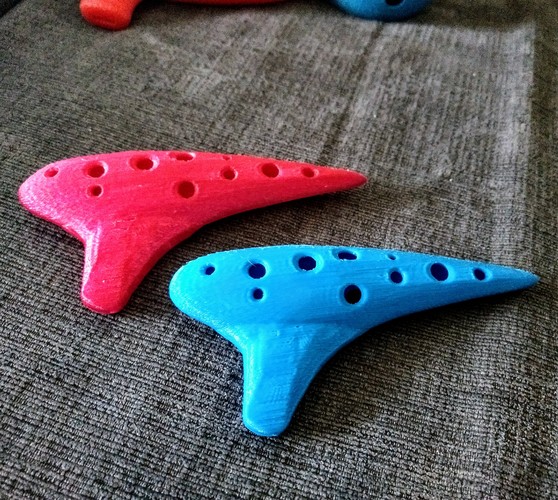 Working Soprano Ocarina - 12 Hole Transverse 3D Print 27398 Working Soprano Ocarina - 12 Hole Transverse 3D Print 27398