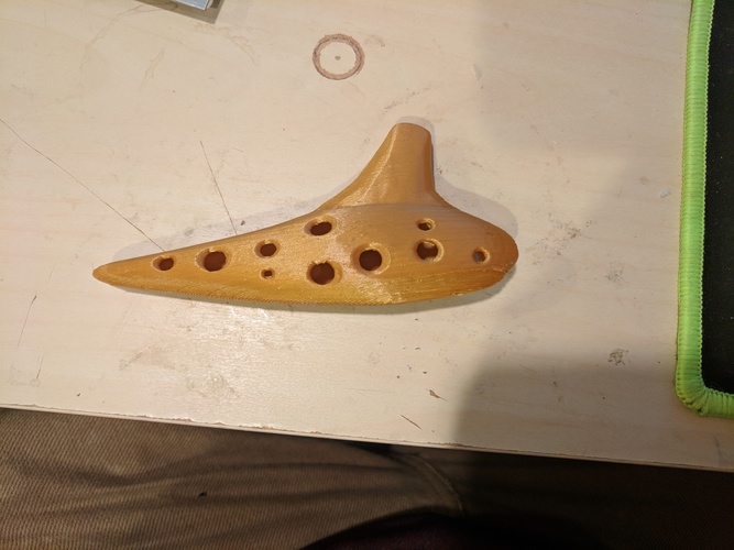 Working Soprano Ocarina - 12 Hole Transverse 3D Print 27416 Working Soprano Ocarina - 12 Hole Transverse 3D Print 27416