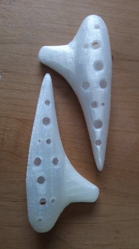 Working Soprano Ocarina - 12 Hole Transverse 3D Print 27430 Working Soprano Ocarina - 12 Hole Transverse 3D Print 27430
