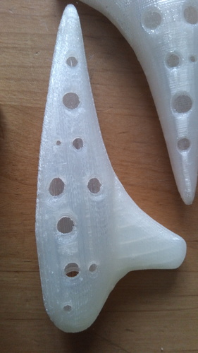 Working Soprano Ocarina - 12 Hole Transverse 3D Print 27431 Working Soprano Ocarina - 12 Hole Transverse 3D Print 27431