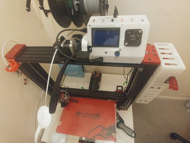 Cabinet for MKS Gen 1.4 and Raspberry PI Combo 3D Print 27465 Cabinet for MKS Gen 1.4 and Raspberry PI Combo 3D Print 27465