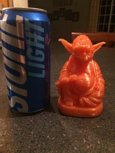 Improved Yoda Buddha w/ Lightsaber 3D Print 27510 Improved Yoda Buddha w/ Lightsaber 3D Print 27510