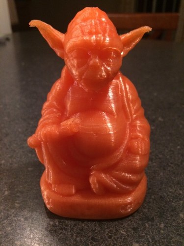 Improved Yoda Buddha w/ Lightsaber 3D Print 27511 Improved Yoda Buddha w/ Lightsaber 3D Print 27511