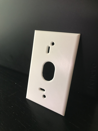 Nest Hello Doorbell Single Gang Wallplate 3D Print 27687 Nest Hello Doorbell Single Gang Wallplate 3D Print 27687