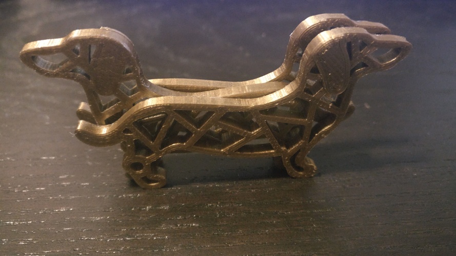 Dachshund keychain 3D Print 27721 Dachshund keychain 3D Print 27721