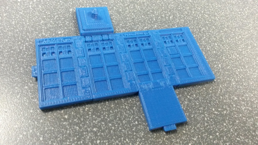 TARDIS Run board game Print-In-One 3D Print 2793 TARDIS Run board game Print-In-One 3D Print 2793