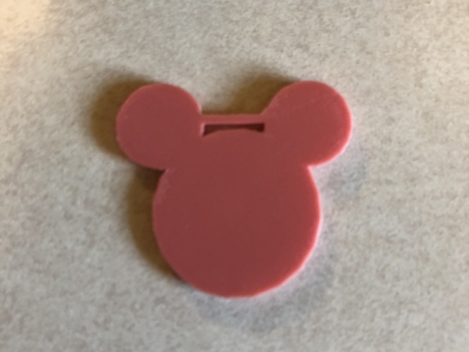mouse luggage tag 3D Print 27973 mouse luggage tag 3D Print 27973