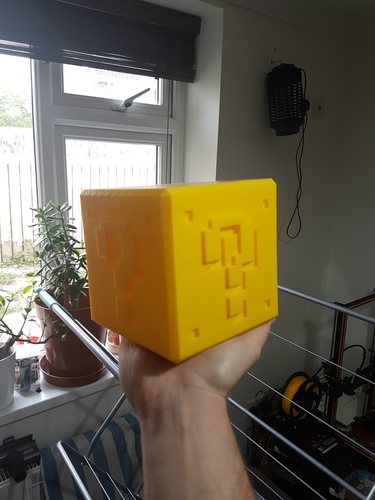 Mario ? Bank with Print in Place Plug 3D Print 28033 Mario ? Bank with Print in Place Plug 3D Print 28033